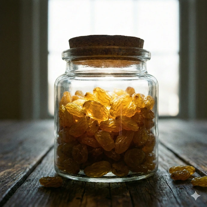 Sweet, seedless, and long golden raisins. A natural energy booster, perfect for desserts and oatmeal."